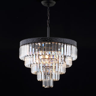 Wyatt 12" Crystal LED Chandelier