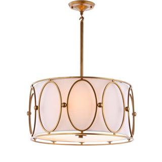 Violetta 19" Metal LED Pendant - JONATHAN Y