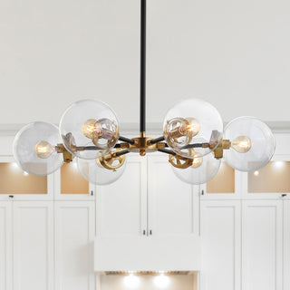 Caleb 28" Brass Cluster Pendant - JONATHAN Y