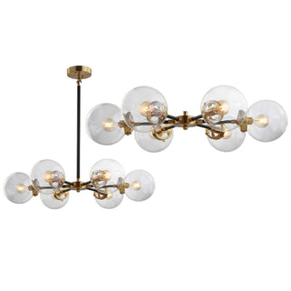 Caleb 28" Brass Cluster Pendant - JONATHAN Y