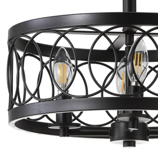Sylvain 15.5" Metal LED Semi Flush Mount - JONATHAN Y