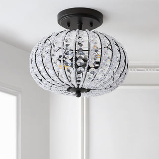 Catalina 11.7" Metal /Acrylic LED Semi Flush Mount - JONATHAN Y