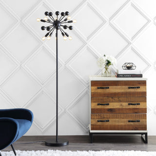 Orbit 63" Modern Sputnik Metal LED Floor Lamp - JONATHAN Y