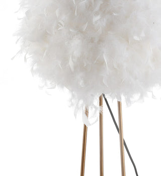 Stork 52" Feather Metal LED Floor Lamp - JONATHAN Y