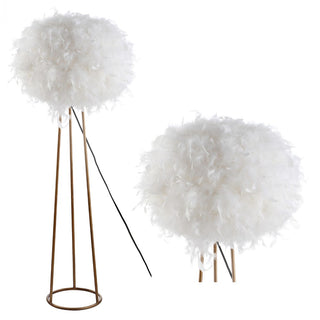 Stork 52" Feather Metal LED Floor Lamp - JONATHAN Y