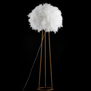 Stork 52" Feather Metal LED Floor Lamp - JONATHAN Y