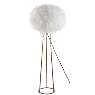 Stork 52" Feather Metal LED Floor Lamp - JONATHAN Y