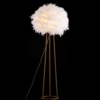 Stork 52" Feather Metal LED Floor Lamp - JONATHAN Y