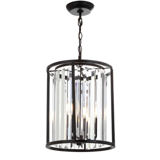 Bevin 12" Metal/Crystal LED Pendant - JONATHAN Y