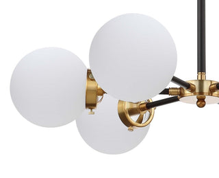 Caleb 28" Brass Cluster Pendant - JONATHAN Y