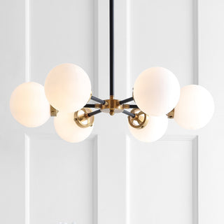 Caleb 28" Brass Cluster Pendant - JONATHAN Y