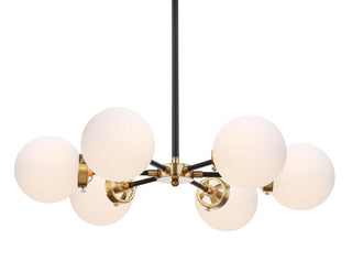 Caleb 28" Brass Cluster Pendant - JONATHAN Y