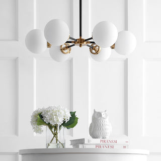 Caleb 28" Brass Cluster Pendant - JONATHAN Y