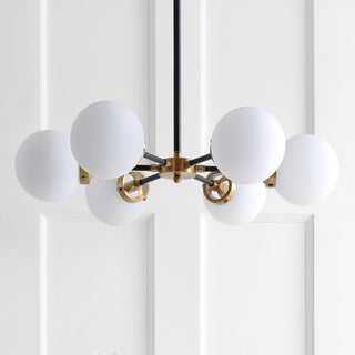 Caleb 28" Brass Cluster Pendant - JONATHAN Y