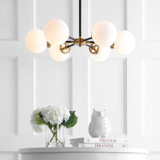 Caleb 28" Brass Cluster Pendant - JONATHAN Y