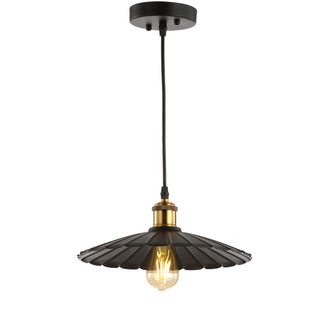 Lotus 12.25" Adjustable Metal LED Pendant - JONATHAN Y