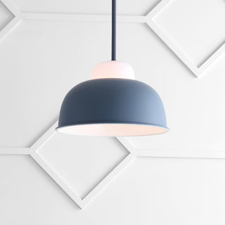 Simon 12" Adjustable Metal/Glass LED Pendant - JONATHAN Y