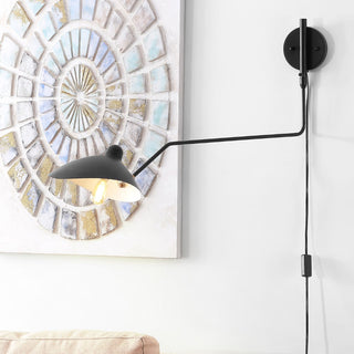 Frank 35" Iron Retro Swing LED Wall Sconce - JONATHAN Y