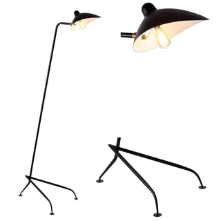 Frank 62" Iron Retro Minimalist LED Floor Lamp - JONATHAN Y