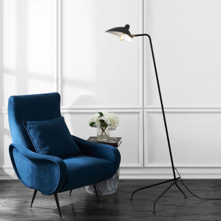 Frank 62" Iron Retro Minimalist LED Floor Lamp - JONATHAN Y