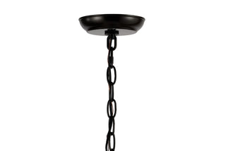 Stellaa 12" Moravian Star Metal/Clear Glass LED Pendant - JONATHAN Y