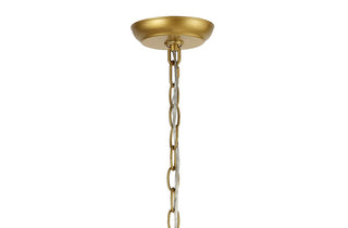 Stellaa 12" Moravian Star Metal/Clear Glass LED Pendant