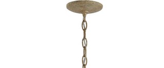 Oria 27" Adjustable Wood/Iron Rustic Scrolled LED Chandelier - JONATHAN Y
