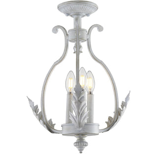 Austen 12.2" Metal LED Semi Flush Mount - JONATHAN Y