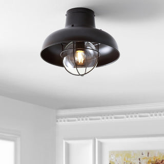 Cameron 13" Metal LED Semi Flush Mount - JONATHAN Y