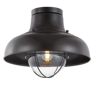 Cameron 13" Metal LED Semi Flush Mount - JONATHAN Y