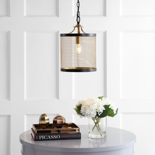 Elena 10" Lantern Metal LED Pendant - JONATHAN Y