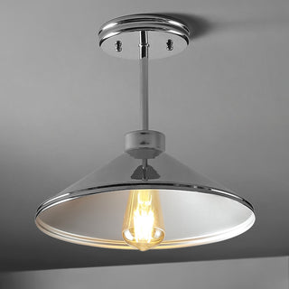 Cisco 11.75" Iron Modern Farmhouse LED Semi Flush Mount - JONATHAN Y