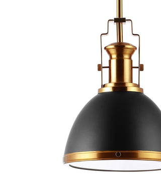Homer Modern Industrial Iron LED Dome Pendant - JONATHAN Y