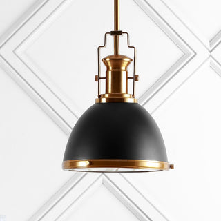 Homer Modern Industrial Iron LED Dome Pendant - JONATHAN Y