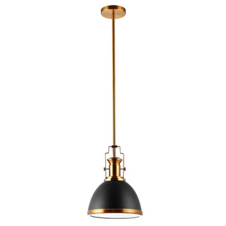 Homer Modern Industrial Iron LED Dome Pendant - JONATHAN Y