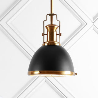 Homer Modern Industrial Iron LED Dome Pendant - JONATHAN Y