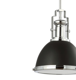 Homer Modern Industrial Iron LED Dome Pendant - JONATHAN Y