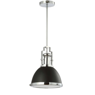 Homer Modern Industrial Iron LED Dome Pendant - JONATHAN Y