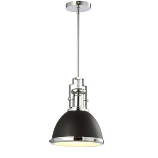 Homer Modern Industrial Iron LED Dome Pendant - JONATHAN Y