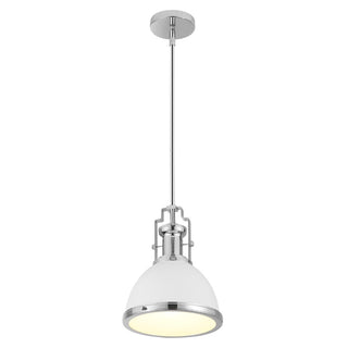 Homer Modern Industrial Iron LED Dome Pendant - JONATHAN Y