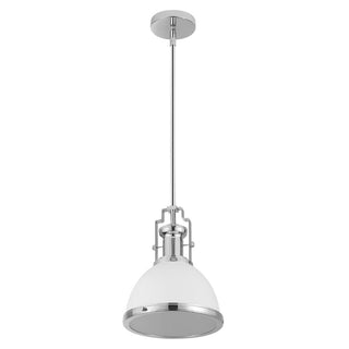 Homer Modern Industrial Iron LED Dome Pendant - JONATHAN Y