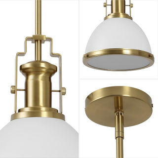 Homer Modern Industrial Iron LED Dome Pendant