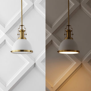 Homer Modern Industrial Iron LED Dome Pendant