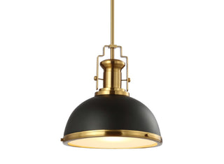Homer Modern Industrial Iron LED Dome Pendant