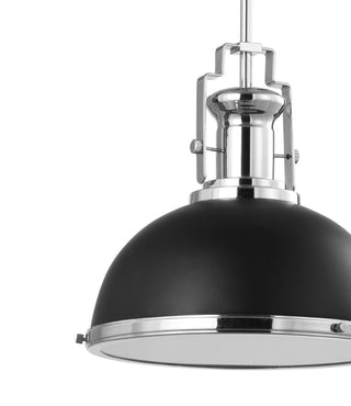 Homer Modern Industrial Iron LED Dome Pendant