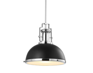 Homer Modern Industrial Iron LED Dome Pendant