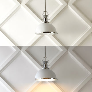 Homer Modern Industrial Iron LED Dome Pendant