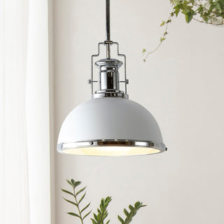 Homer Modern Industrial Iron LED Dome Pendant