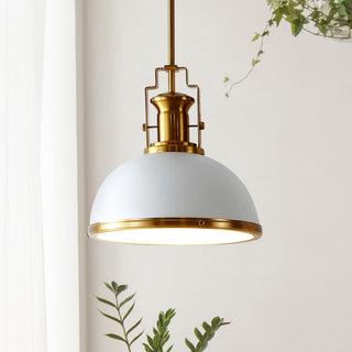 Homer Modern Industrial Iron LED Dome Pendant