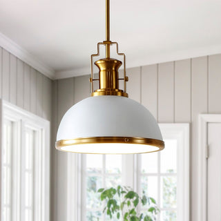 Homer Modern Industrial Iron LED Dome Pendant